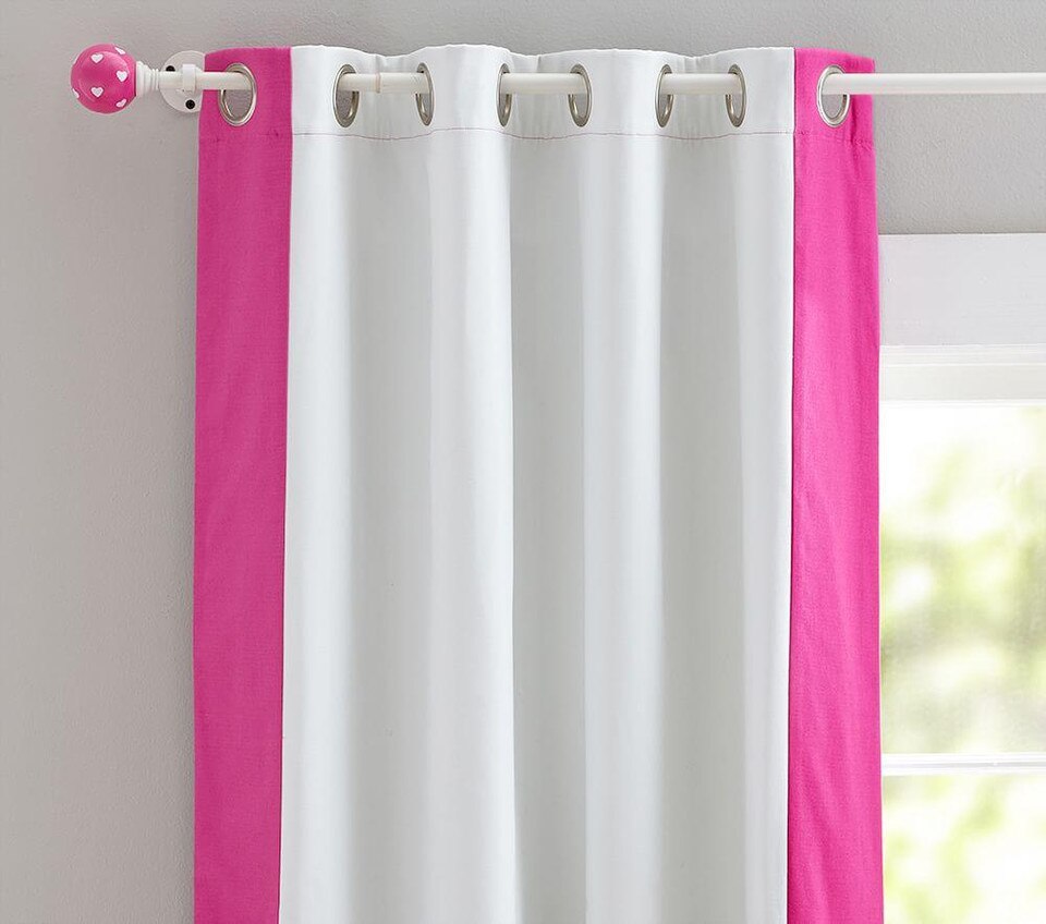 Colour Bordered Blackout Curtain | Pottery Barn Kids AU